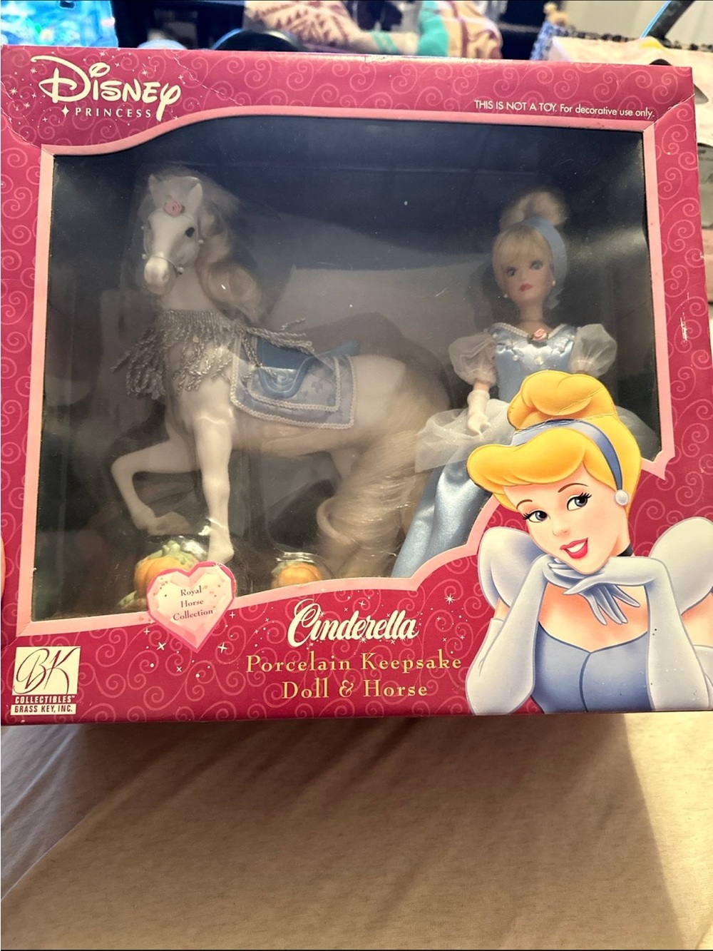 Cinderella Porcelain Keepsake Doll & Horse
